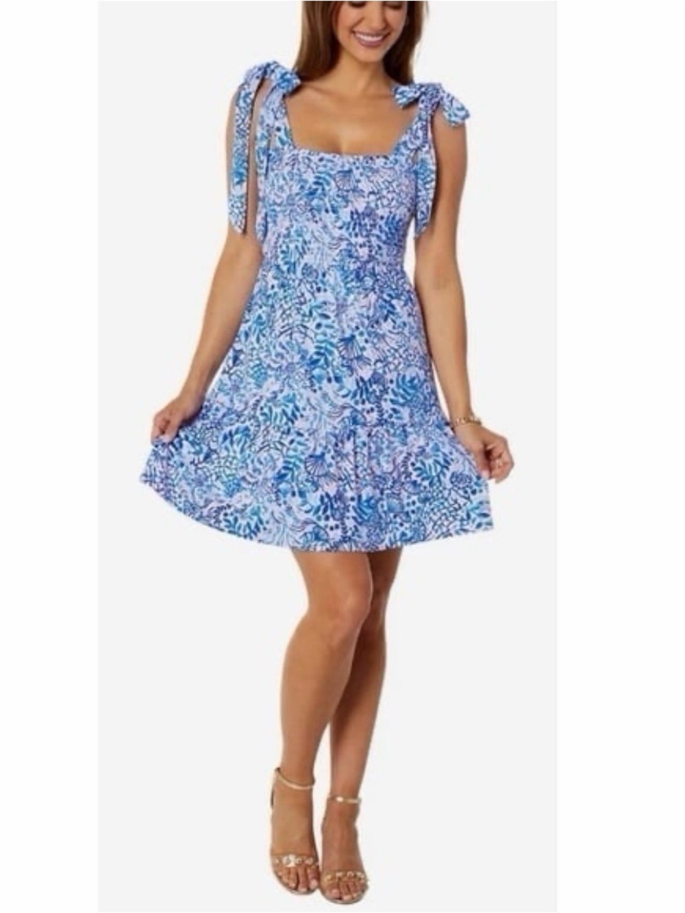 Lilly Pulitzer Kailua Smocked Dress - Calla Lilly Pink High Tides Good Vibes